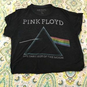 Pink Floyd Dark Side of the Moon crop top